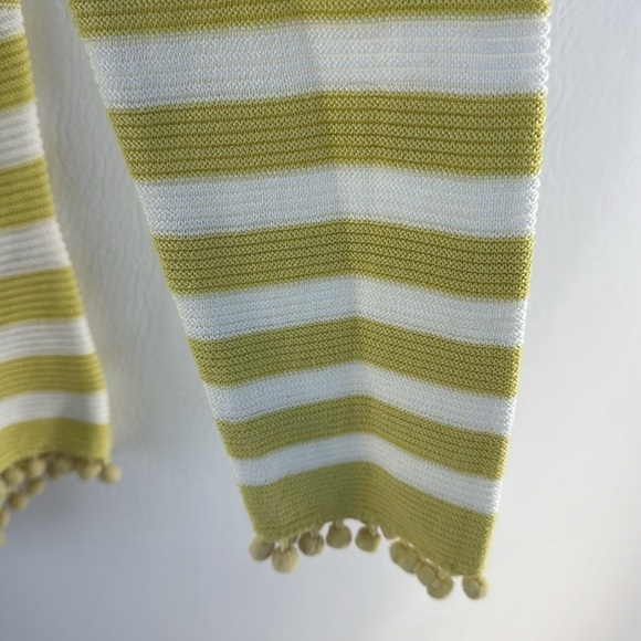 Soft Surroundings Striped PomPom Long Sleeve Top, S - Picture 5 of 10